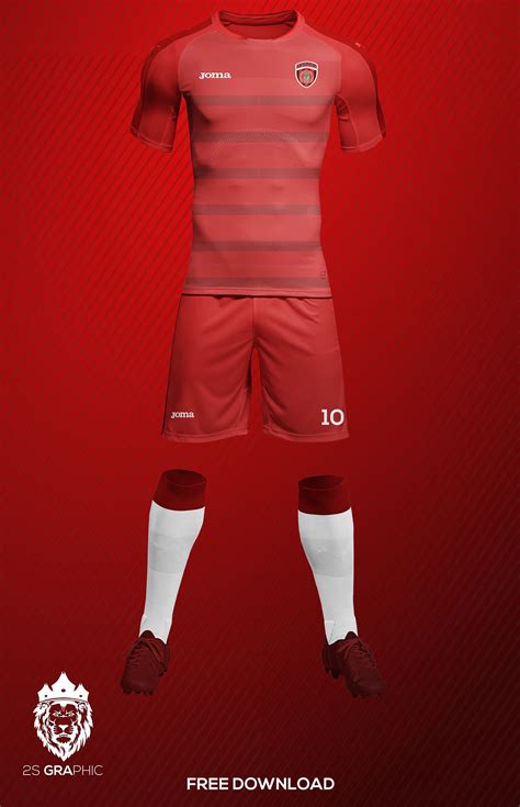 Free Soccer Kit Mockup .